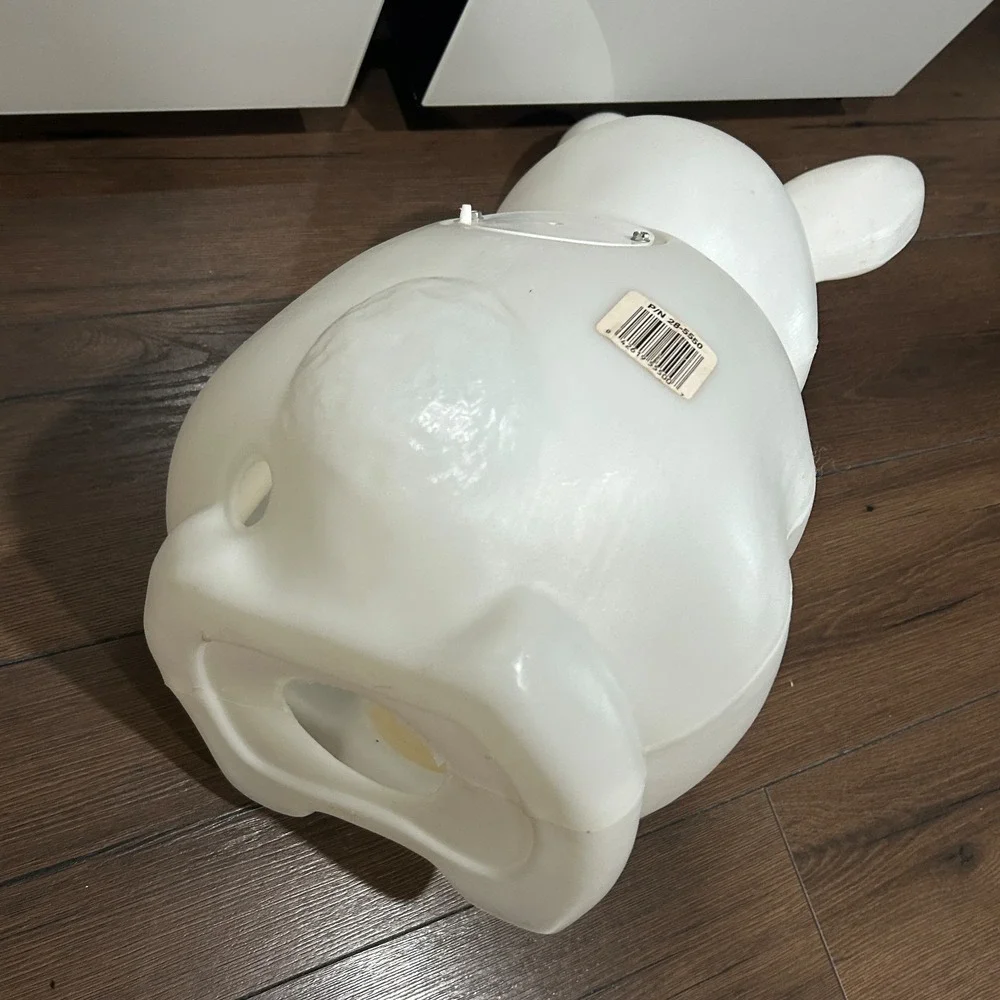 Vintage Empire Blow Mold Easter Bunny Rabbit Light Eggs Basket NO LIGHT